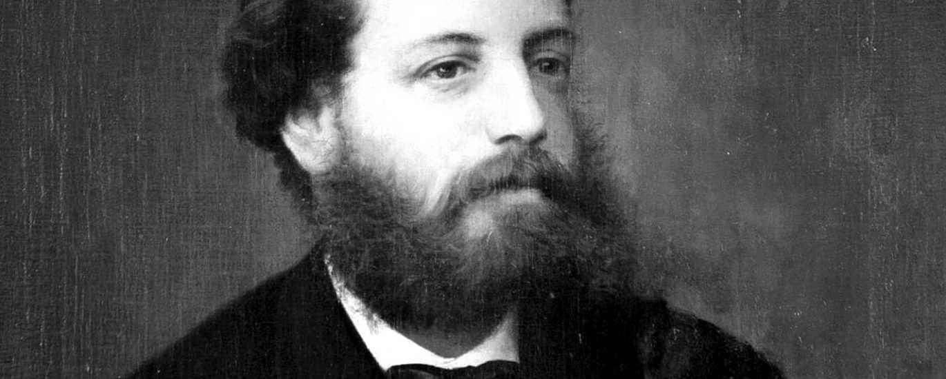 Retrato de José Hernández, icónico escritor argentino del siglo XIX